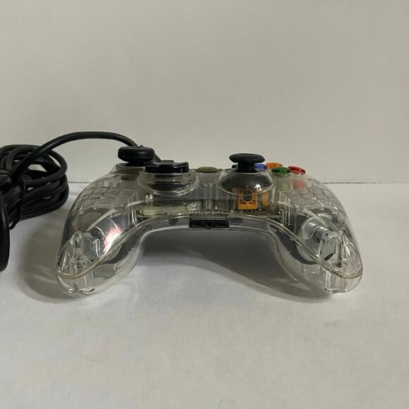 Xbox 360 Transparent Wired Controller Pad afterglow Clear Green LED - Picture 6 of 9